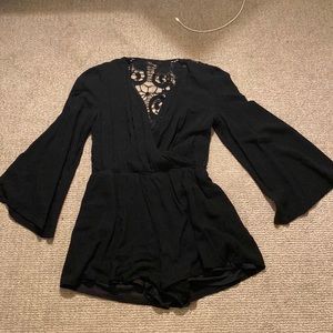 Long sleeved back romper